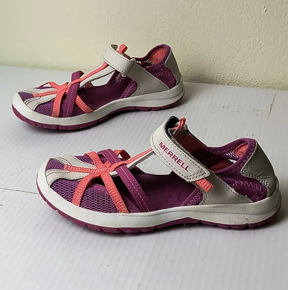 Merrell Dragonfly Sandal Little Girl 3M Purple and Pink Fisherman Water Shoes